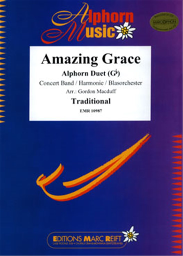 Amazing Grace (2 Alphorns in Gb Solo)
